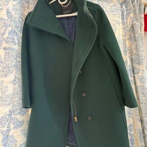 J. Crew Dark Green Pea Coat